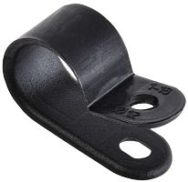 Скоба крепежная 12мм нейлоновая черная (50шт) | код USK11-12-050-K02 | IEK