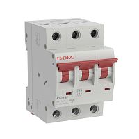 Автоматический выключатель модульный YON max типа MD63H, 10кА, 3 полюса, хар-ка B, 32А | код MD63H-3PB32 | DKC