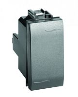 Выключатель типа кнопка, черный, 1мод. | код 77021N | DKC