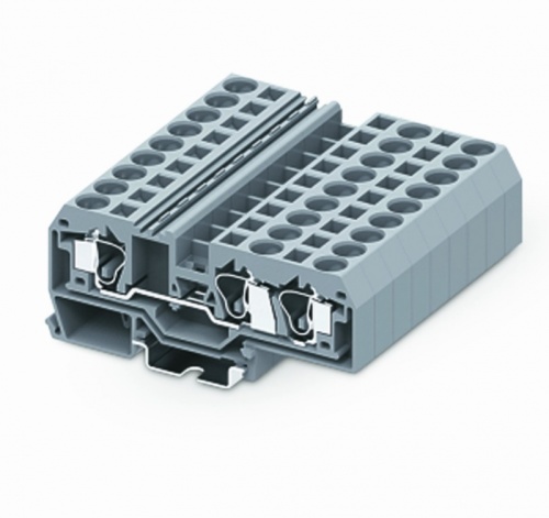 210951 Клемма ТА 1-2 плоско-пруж. зажим, сеч. 10мм2, сер., шт | код 210951 | SUPU