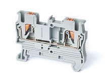 Зажим пружинный с нажимной кнопкой PT-2.5мм2 24A HLT | код 081-25-012 | HLT