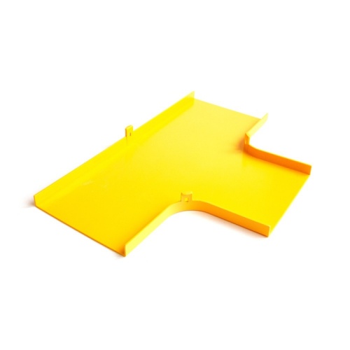 Крышка Т-соединителя оптического лотка 120 мм, желтая | код LAN-OT120-ETC | LANMASTER