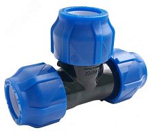 Тройник компрессионный ПНД 32-32-32 (30/6) | код 1210012323232 | Valfex