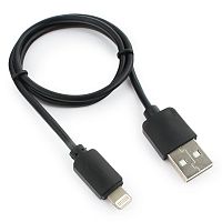 Кабель USB Гарнизон GCC-USB2-AP2-0.5M AM/Lightning, для iPhone5/6/7/8/X, IPod, IPad, 0.5м, черный, пакет | код GCC-USB2-AP2-0.5M | Гарнизон