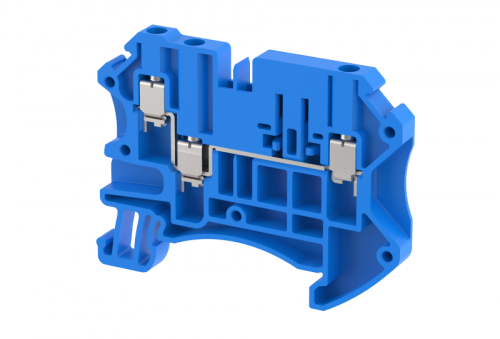 Клемма проходная винтовая 2,5 мм2, на 3 подключения, синяя TQKFT2.5-1x2-BLUE | код 1202050001 | Elmex Клемма проходная винтовая 2,5 мм2, на 3 подключения, синяя TQKFT2.5-1x2-BLUE | код 1202050001 | Elmex