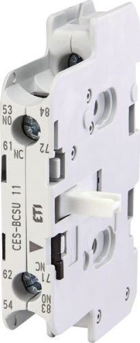Блок контактов CES-BCSU 11 (1НО+1НЗ, бок. 2-й уровень, 5.6A 230V) | код 004646576 | ETI Блок контактов CES-BCSU 11 (1НО+1НЗ, бок. 2-й уровень, 5.6A 230V) | код 004646576 | ETI