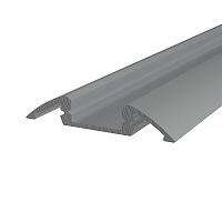 Профиль алюминиевый для порогов 36х06 мм 2 м (заказывать отдельно рассеиватель 146-250, заглушки 146-239-2) REXANT | код 146-239 | REXANT