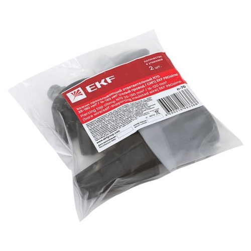 Зажим прокалывающий ответвительный N70 25-150 мм2 /16-120 мм2 (голый провод / СИП) EKF PROxima | код n-70 | EKF фото 3