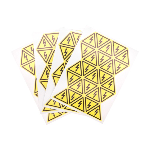 Наклейка знак электробезопасности Опасность поражения электротоком 25х25х25 мм REXANT 100 шт. | код 56-0006-1 | REXANT