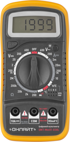 Мультиметр 90 081 ОMT-Mm01-838L (838L) ОНЛАЙТ 90081