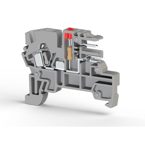 364 033, Клеммник пружинный с разъёмом, с индикацией 110 VDC, на DIN-рейку, 2,5 мм.кв., (серый), PCY 2,5L | код 0.0.0.3.64033 | KLEMSAN 364 033, Клеммник пружинный с разъёмом, с индикацией 110 VDC, на DIN-рейку, 2,5 мм.кв., (серый), PCY 2,5L | код 0.0.0.3.64033 | KLEMSAN