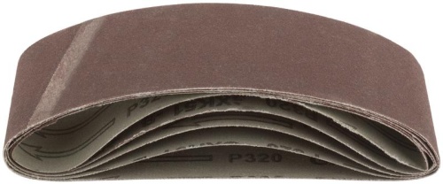 Ленты шлифовальные бесконечные, водостойкие, на тканевой основе, 5 шт, 75х457 мм Р 320 | код 39690 | FIT