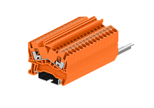 TPS2.5-2-OG Клемма TP 1-1 проходная угловая, сеч.2.5мм2, оранж., шт | код TPS2.5-2-OG | SUPU