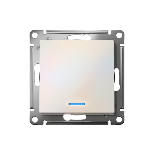 ATLASDESIGN 1-клавишный ВЫКЛЮЧАТЕЛЬ с подсветкой ,сх.1а, 10АХ, быстрозажимные клеммы, ЖЕМЧУГ | код ATN000413S | Systeme Electric фото 2