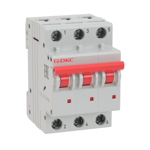 Выключатель автоматический модульный YON 6kA | код MD63-3C6-6 | DKC Выключатель автоматический модульный YON 6kA | код MD63-3C6-6 | DKC