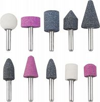 GSK10 Универсальные профильные шлифовальные насадки в наборе, O 6 мм, 10 предметов | код GSK10 | Thorvik