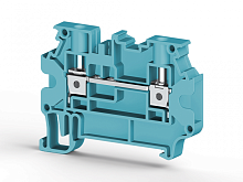 304 391, Клеммник на DIN-рейку 4мм.кв., 2 ряда перем., (синий), AVK 4R | код 0.0.0.3.04391 | KLEMSAN