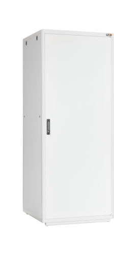 Шкаф напольный 19, 42U, металлическая дверь, Ш600хВ2065хГ800мм, в разобранном виде, серый | код TFR-426080-MMMM-GY | TLK