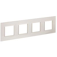 SKANDY Рамка 4-мест. SK-F24Sh стекло шамп. IEK | код SK-M42-G-K37 | IEK