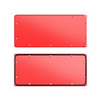 Фланец сплошной для корпусов ST, тип 5, 543x153 мм, красный RAL3020 | код R5FSST03-RAL3020 | DKC