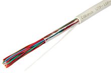Cabeus UTP-10P-Cat.3-IN Кабель витая пара UTP (U/UTP), категория 3, 10 пар (24 AWG), одножильный (solid), PVC нг(А)-LS | код 7274c | Cabeus