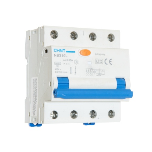 Автоматический выключатель дифференциального тока NB310L 3N 3P+N 10A 30mA, тип A, х-ка C, 6kA (CHINT) | код 660011 | CHINT