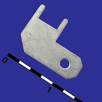 Клемма ножевая на плату RUICHI DJ623-4.8, 4.8 мм, угловая | код 72277 | Ruichi