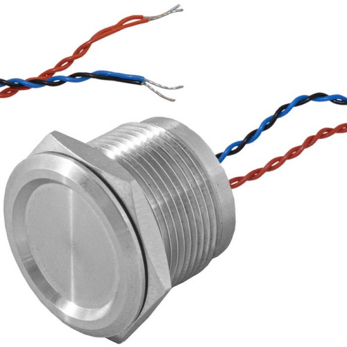 Кнопка пьезо без подсветки, без фиксации RUICHI RPS19B off-(on), М19, IP68, нержавеющая сталь | код 114233 | Ruichi Кнопка пьезо без подсветки, без фиксации RUICHI RPS19B off-(on), М19, IP68, нержавеющая сталь | код 114233 | Ruichi