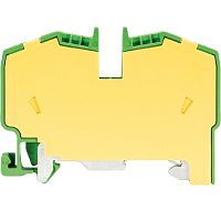 Заземляющая клемма, тип фиксации провода: пружинный, номинальное сечение: 6 мм кв., 41A, 800V, ширина: 8 мм, цвет: желто-зеленый, тип монтажа: DIN 35 | код 56.706.9053.0 | Wieland