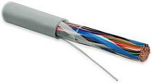 Hyperline UUTP50-C3-S26-IN-PVC-GY Кабель витая пара. неэкранированная U/UTP. категория 3. 50 пар (26 AWG). одножильный (solid). PVC. –20 C – +60 C. серый | код 36546 | Hyperline