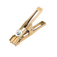 Зажим крокодил 400 А 170 мм для сварки (латунь) САТУРН Профи РОССИЯ | код 16-0054-9 | REXANT