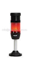 Сигнальная колонна 50 мм, (IP40) красная, 220V AC, стробоскоп FLASH, зуммер, алюм. патрубок 100 мм, IK51F220ZM03 | код IK51F220ZM03 | EMAS