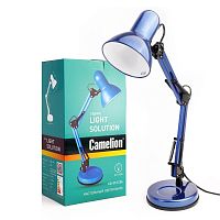 Светильник KD-313 С06 настол. 230В 60Вт E27 син. Camelion 13643