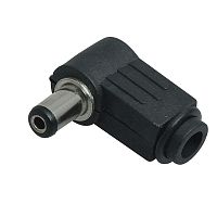 Разъем питания штекер 2.1х5.5x10 мм угловой REXANT | код 14-0312 | REXANT