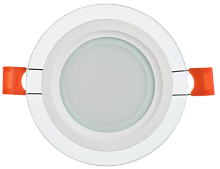 Светильник LED ДВО 1620 со стекл. круг 6Вт 4000К IP20 IEK | код LDVO0-1620-06-4000-K01 | IEK