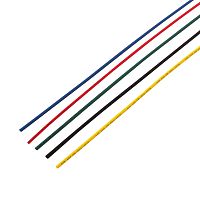 Термоусаживаемые трубки REXANT 2,0/1,0 мм, набор пять цветов, упаковка 50 шт. по 1 м | код 29-0151 | REXANT