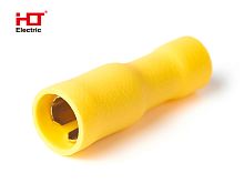 Разъем штекерный изолированный РшИ-м 5.5-6-4 желтый HLT | код 084-13-25 | HLT