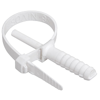 Хомут дюбельный 7х150 мм белый (10 штук) NO-225-227 | код Б0066290 | ЭРА