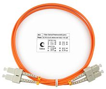 Cabeus FOP-62-SC-SC-25m Шнур оптический duplex SC-SC 62,5/125 mm 25м LSZH | код 8440c | Cabeus