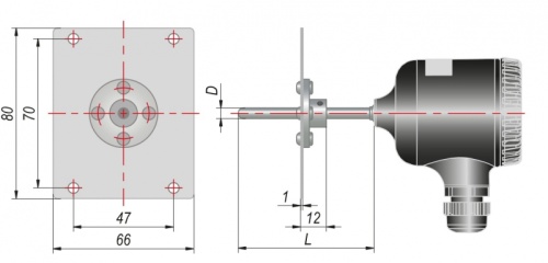 Термопреобразователь сопротивления (-50...+50 °С) ДТС405М-100М.0,5.200.МГ.И | код 139622 | ОВЕН