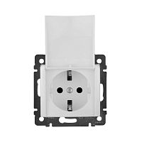 Силовая розетка - Valena - 2К+3 - с откидной крышкой - на винтах - 10/16 А - 230/250 В~ - белый | код 774422 | Legrand