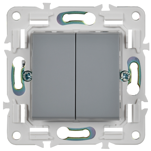 SKANDY Выключ. 2-кл. перекр. 10А SK-V06Gr сер. IEK | код SK-V23-0-10-K03 | IEK фото 2