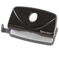 Дырокол BRAUBERG Original, до 10 листов, черный, 222537 | код 222537 | BRAUBERG