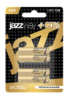 Батарейка щелочная ААА LR03 PREMIUM Alkaline BL-4 в упаковке 4 шт JAZZway | код .5002197 | Jazzway