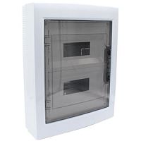 Корпус щита распределительного для модульного оборудования 24M(12x2), навесной, прозрачная затемнённая дверца | код CP30924 | CETINKAYA PANO