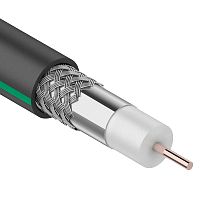 Кабель коаксиальный PROconnect SAT 703 B, Cu/Al/Al, 75%, 75 Ом, бухта 100 м, черный OUTDOOR | код 01-2436-1 | PROCONNECT