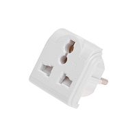 Сетевой переходник Квадрат белый REXANT | код 11-1011 | REXANT