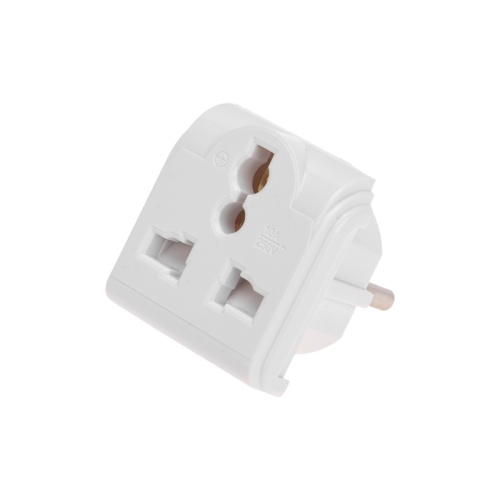 Сетевой переходник Квадрат белый REXANT | код 11-1011 | REXANT
