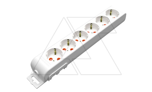 Ri-tech - Колодка розеточная 6x2P+E, со шторками, белый | код 001-175-610001-00-00 | Mutlusan Ri-tech - Колодка розеточная 6x2P+E, со шторками, белый | код 001-175-610001-00-00 | Mutlusan