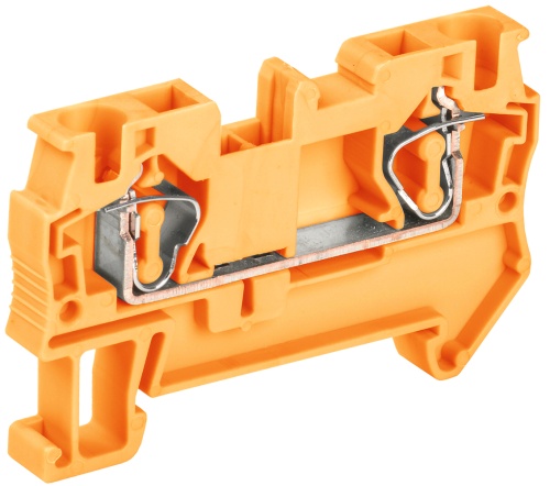 Клемма пружинная КПИ 2в-4 41А оранжевая | код YZN11-004-K09 | IEK Клемма пружинная КПИ 2в-4 41А оранжевая | код YZN11-004-K09 | IEK